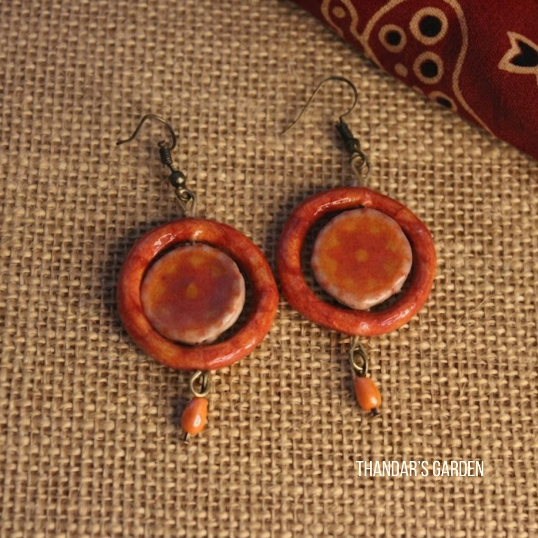 Pookalam Radiant Ring Earrings