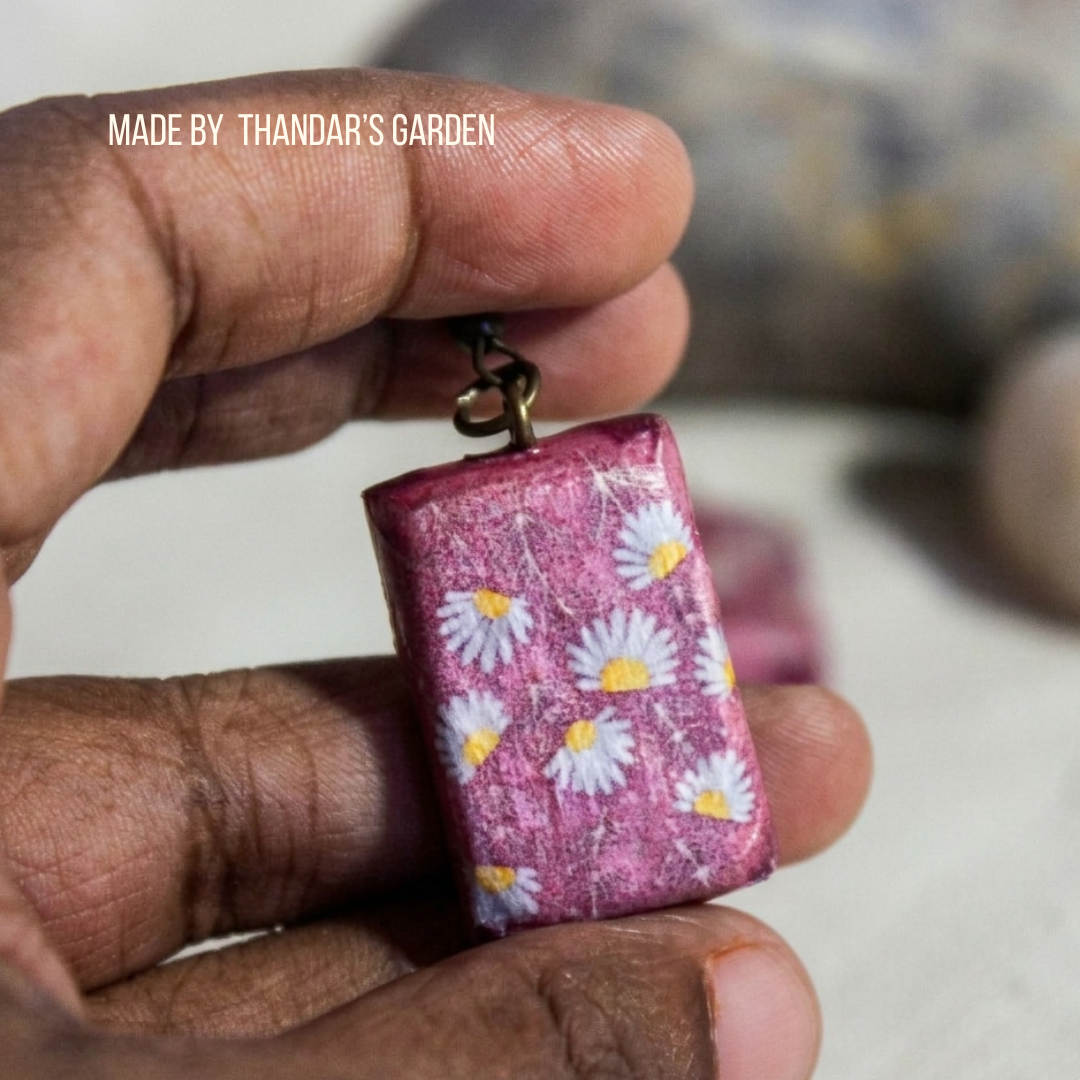 Dusk Petal Rectangle Earring