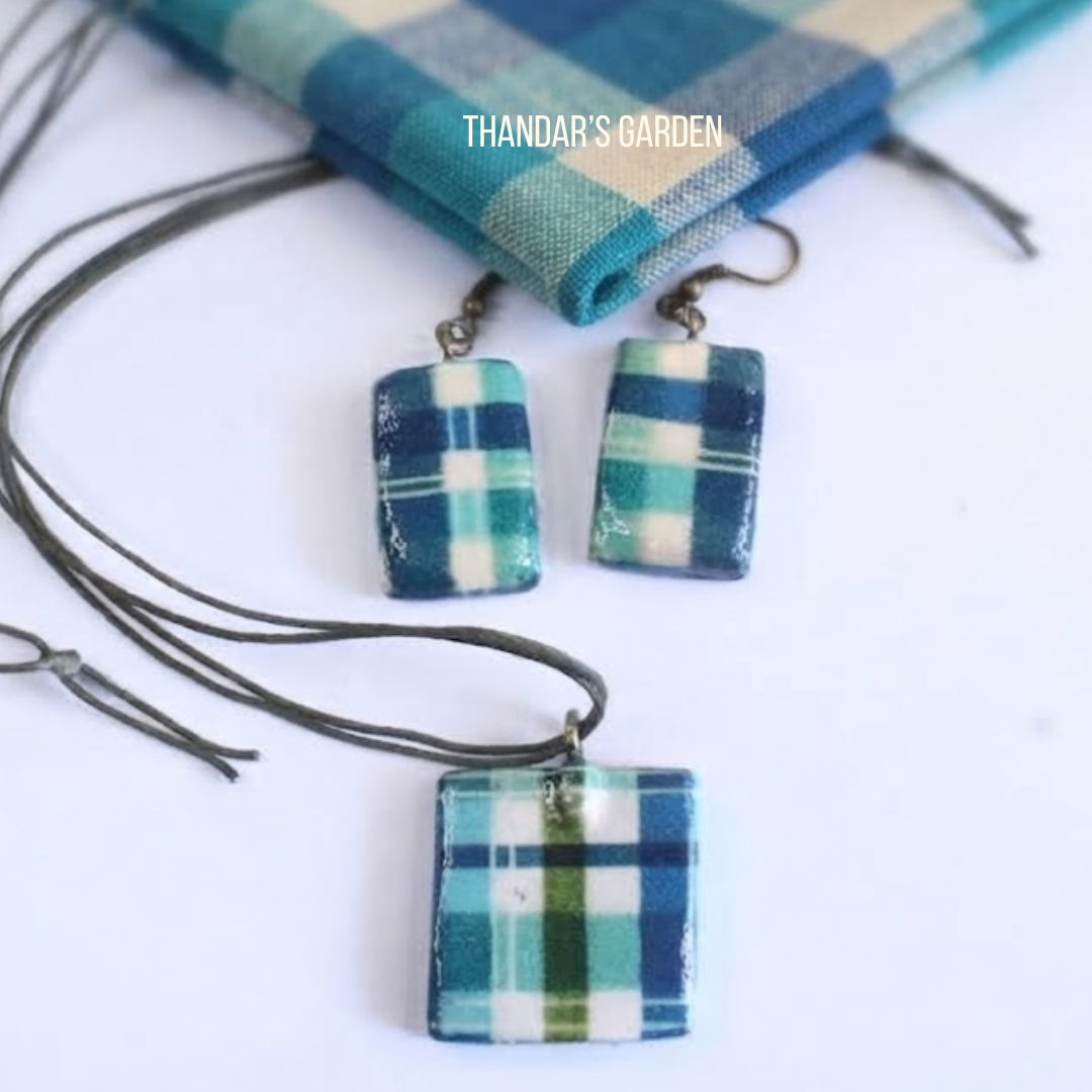 Madras Checks : Sea Breeze Set