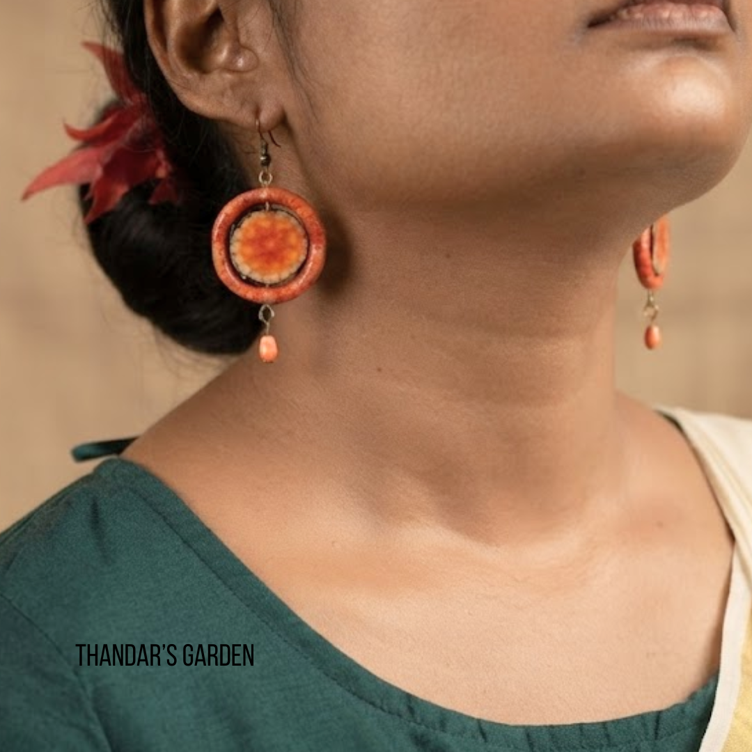 Pookalam Radiant Ring Earrings