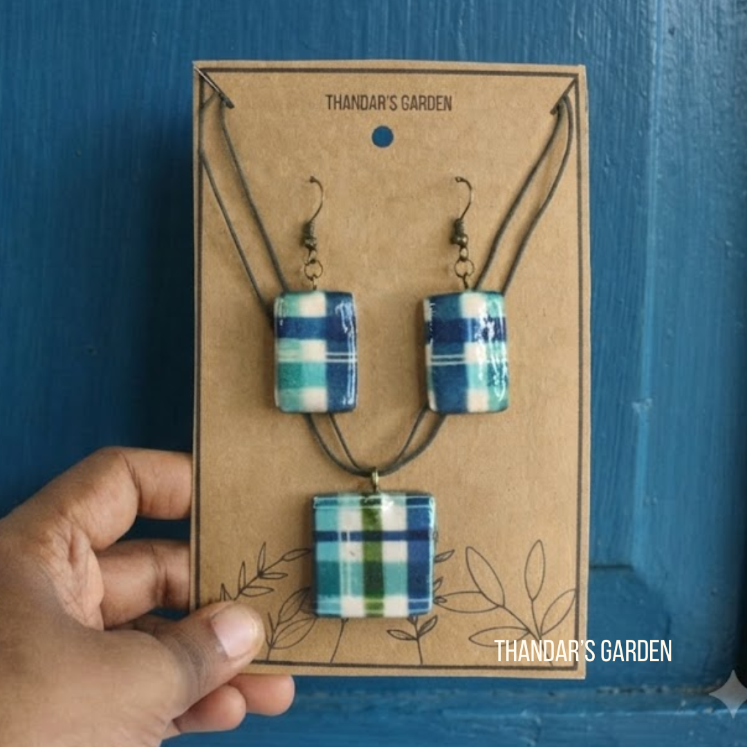 Madras Checks : Sea Breeze Set