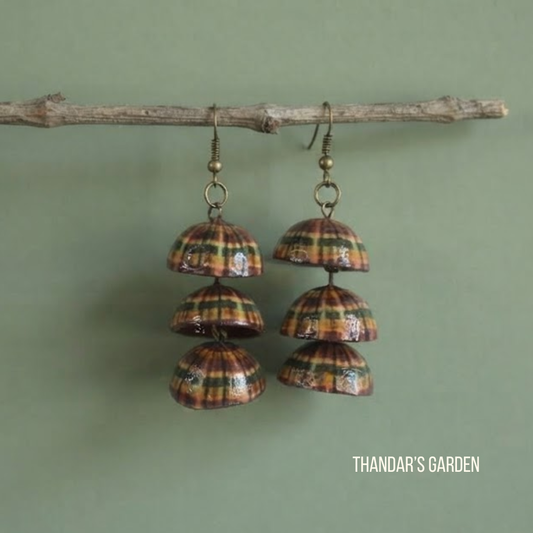 Madras Checks : Heritage Madras Jhumka