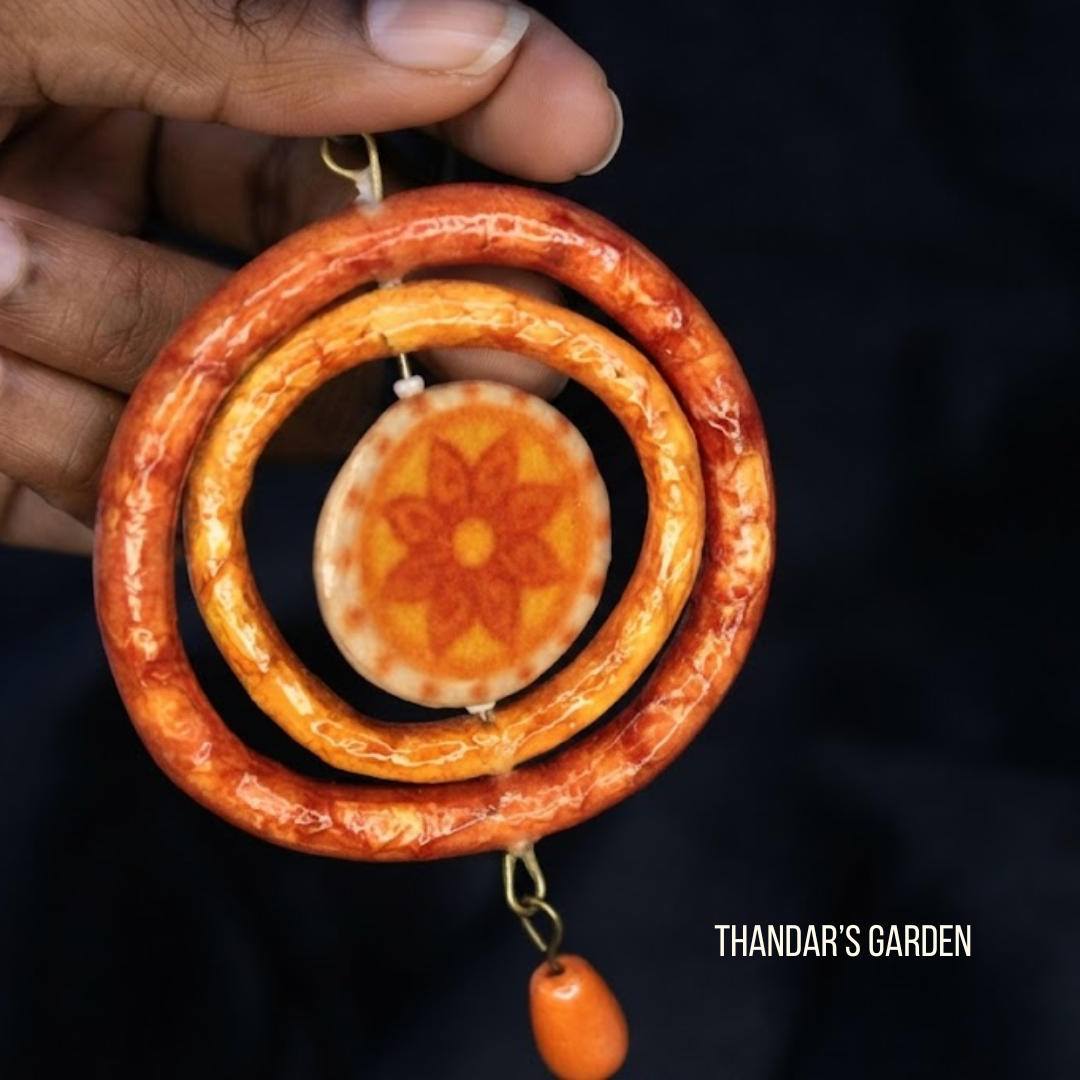 Pookalam Radiant Ring Pendant