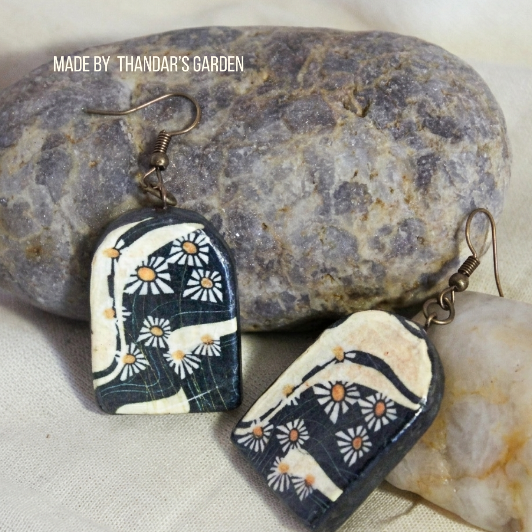 Midnight Meadow Arch Earring