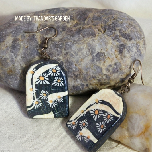 Midnight Meadow Arch Earring