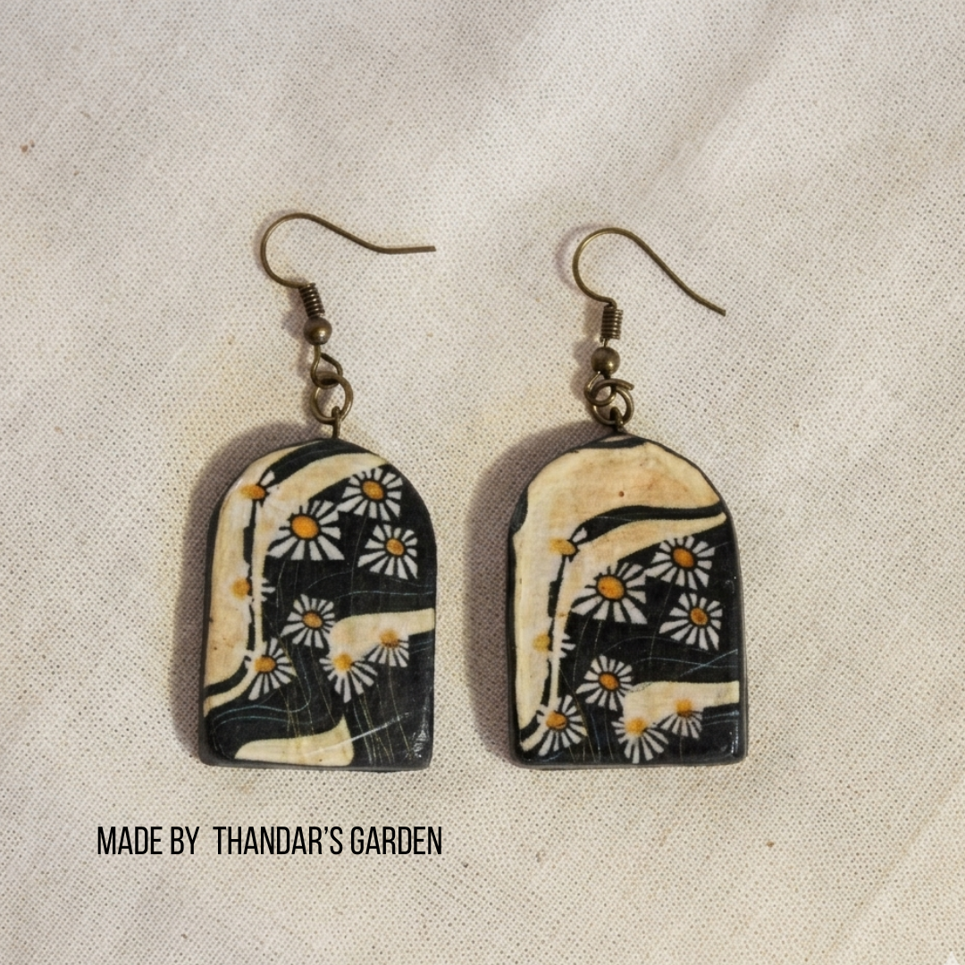 Midnight Meadow Arch Earring