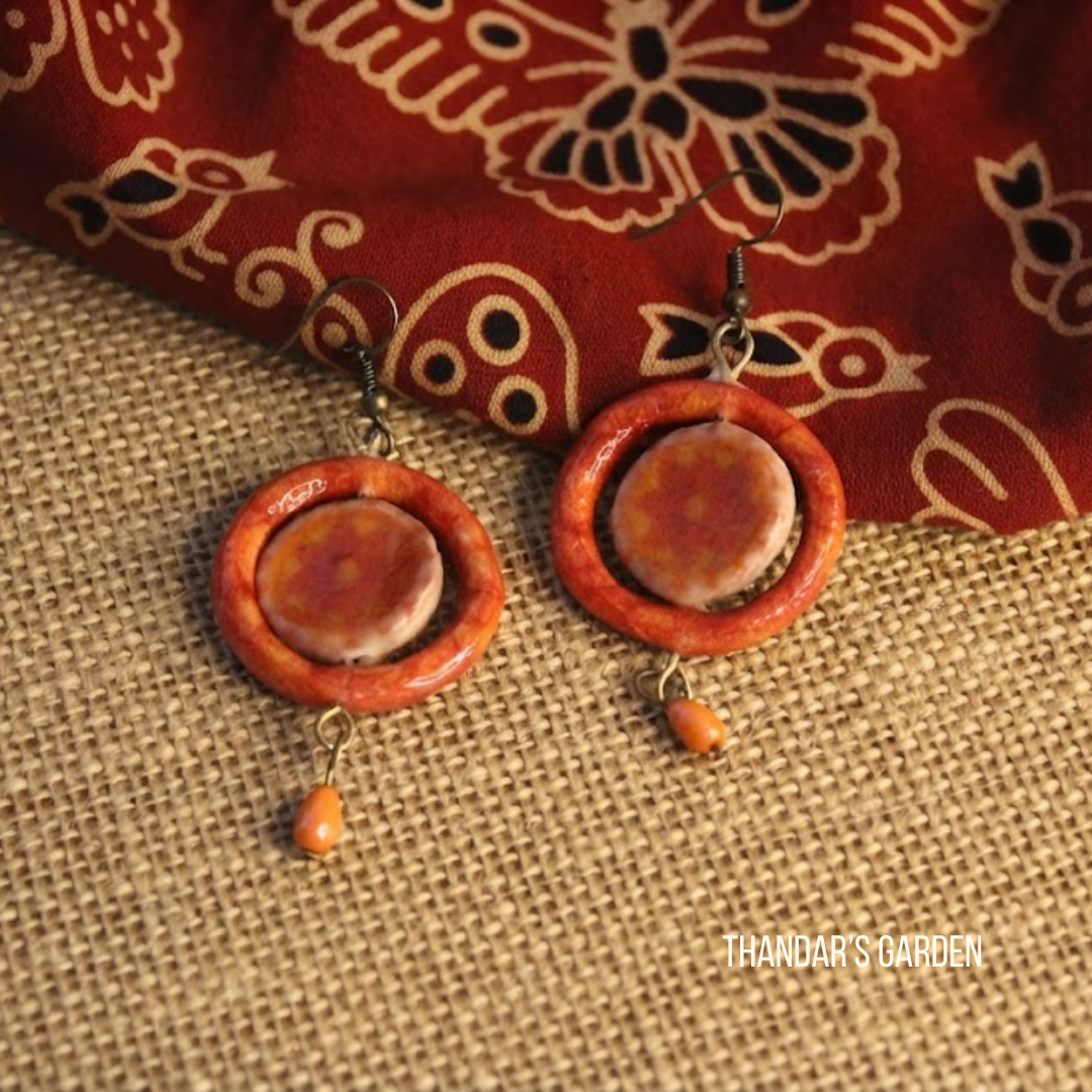 Pookalam Radiant Ring Earrings